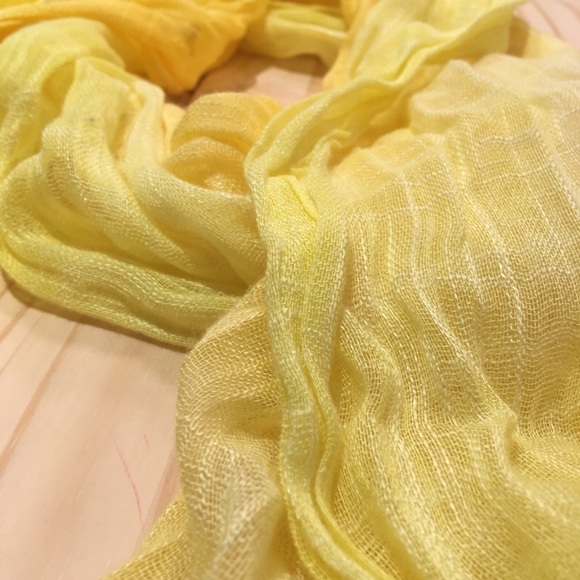 Yellow Ombré Scarf - Picture 4 of 4